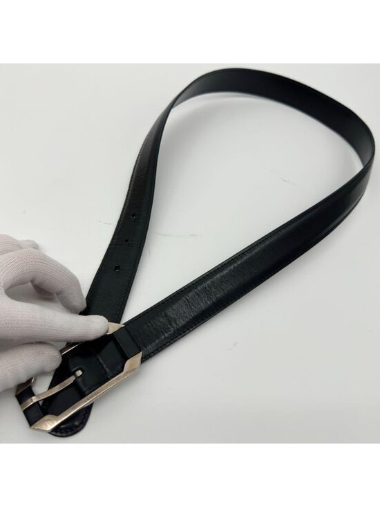 Gucci Era Belt Leather Black Vintage main image 7